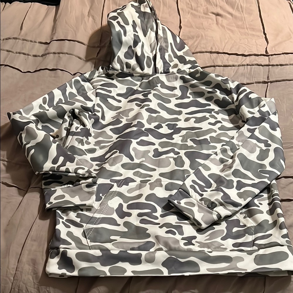 Grey & White Camo Hoodie